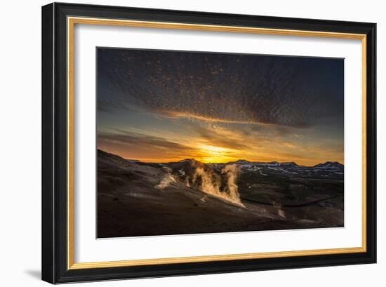 Geothermal Hot Springs, Mud Pots and Fumaroles, Namaskard Close to Lake Myvatn, Northern, Iceland-Ragnar Th Sigurdsson-Framed Photographic Print