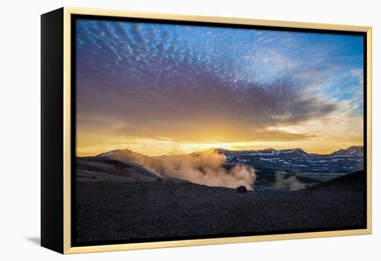 Geothermal Hot Springs, Mud Pots and Fumaroles, Namaskard Close to Lake Myvatn, Northern, Iceland-Ragnar Th Sigurdsson-Framed Premier Image Canvas