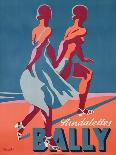 Advertisement for Bally Sandals, 1935 (Colour Litho)-Gerald-Mounted Giclee Print