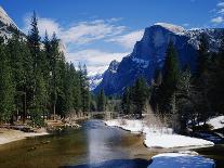 Half Dome and the Merced River in Winter-Gerald French-Photographic Print