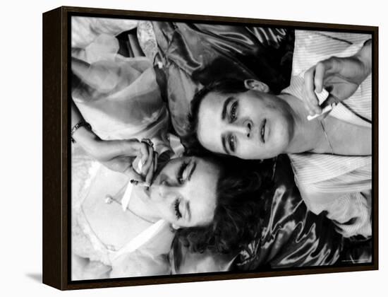 Geraldine Page and Paul Newman in a Scene from Sweet Bird of Youth-Gordon Parks-Framed Premier Image Canvas