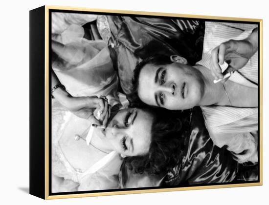 Geraldine Page and Paul Newman in a Scene from Sweet Bird of Youth-Gordon Parks-Framed Premier Image Canvas