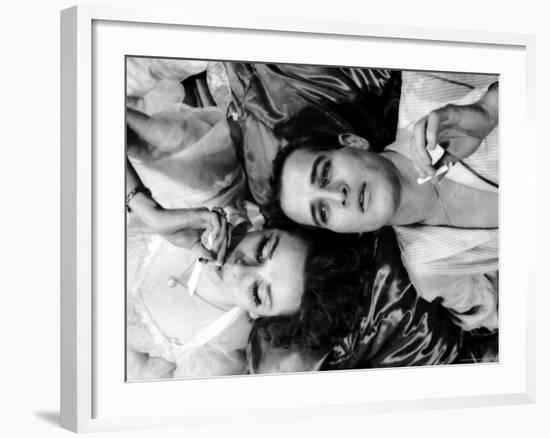 Geraldine Page and Paul Newman in a Scene from Sweet Bird of Youth-Gordon Parks-Framed Premium Photographic Print