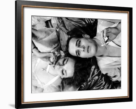 Geraldine Page and Paul Newman in a Scene from Sweet Bird of Youth-Gordon Parks-Framed Premium Photographic Print