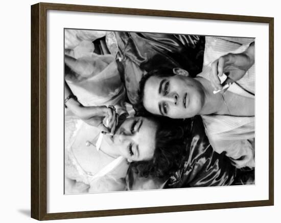 Geraldine Page and Paul Newman in a Scene from Sweet Bird of Youth-Gordon Parks-Framed Premium Photographic Print