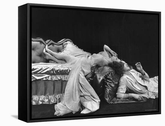 Geraldine Page and Paul Newman in a Scene from Sweet Bird of Youth-Gordon Parks-Framed Premier Image Canvas