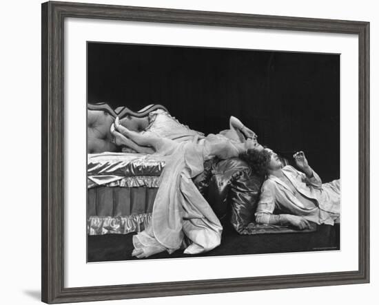 Geraldine Page and Paul Newman in a Scene from Sweet Bird of Youth-Gordon Parks-Framed Premium Photographic Print
