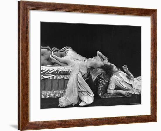 Geraldine Page and Paul Newman in a Scene from Sweet Bird of Youth-Gordon Parks-Framed Premium Photographic Print