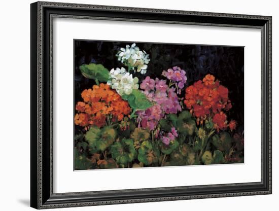 Geranios en el Jardin-J^ Ripoll-Framed Giclee Print