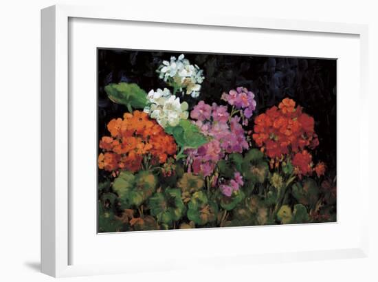 Geranios en el Jardin-J^ Ripoll-Framed Giclee Print