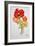 Geranium and Nasturtiums, 2014-Joan Thewsey-Framed Giclee Print