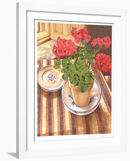 Geranium-Sandra Lawrence-Framed Limited Edition