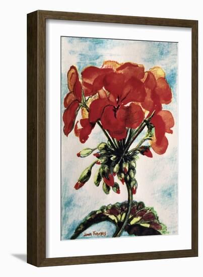 Geranium-Joan Thewsey-Framed Giclee Print