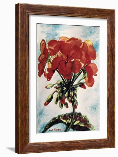 Geranium-Joan Thewsey-Framed Giclee Print