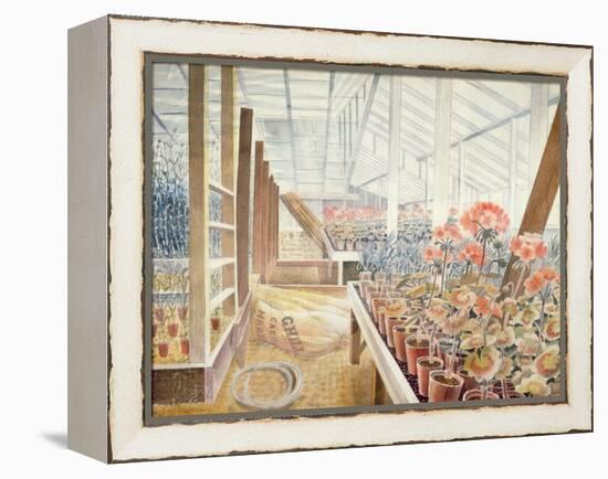 Geraniums and Carnations-Eric Ravilious-Framed Premier Image Canvas