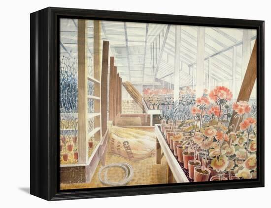 Geraniums and Carnations-Eric Ravilious-Framed Premier Image Canvas