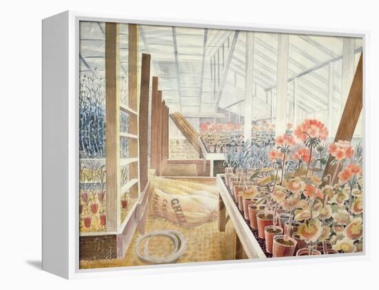 Geraniums and Carnations-Eric Ravilious-Framed Premier Image Canvas