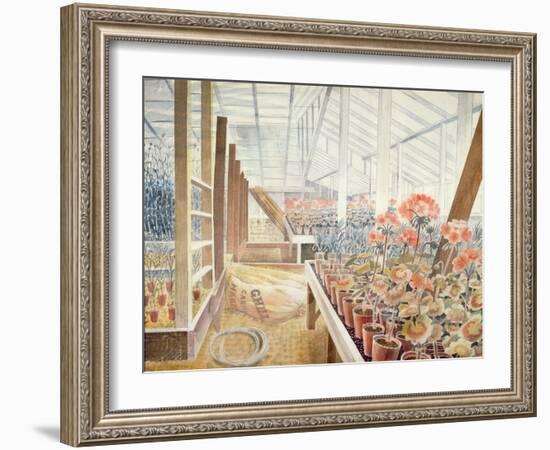 Geraniums and Carnations-Eric Ravilious-Framed Giclee Print