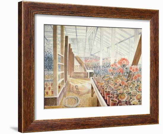 Geraniums and Carnations-Eric Ravilious-Framed Giclee Print