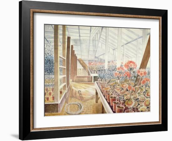 Geraniums and Carnations-Eric Ravilious-Framed Giclee Print