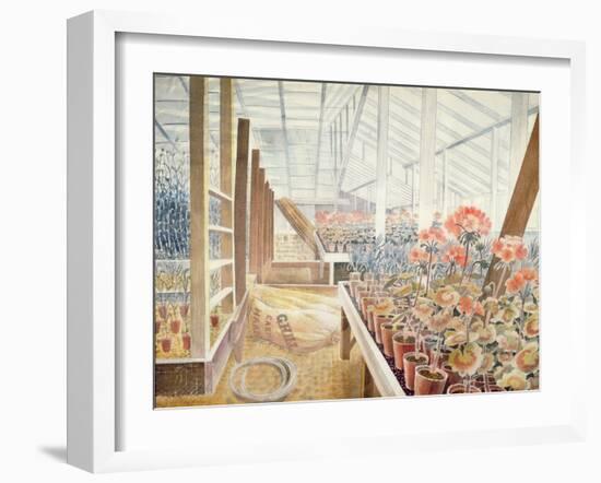 Geraniums and Carnations-Eric Ravilious-Framed Giclee Print