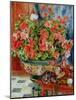 Geraniums and Cats, 1881-Pierre-Auguste Renoir-Mounted Giclee Print