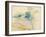 Geraniums by the Lake, 1893 (W/C on Paper)-Berthe Morisot-Framed Giclee Print