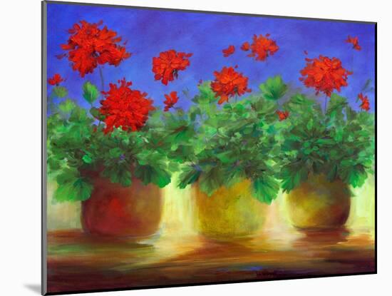 Geraniums II-Sheila Finch-Mounted Art Print