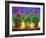 Geraniums II-Sheila Finch-Framed Art Print