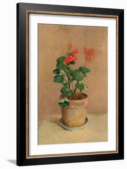 Geraniums in a Pot, c.1905-Odilon Redon-Framed Giclee Print