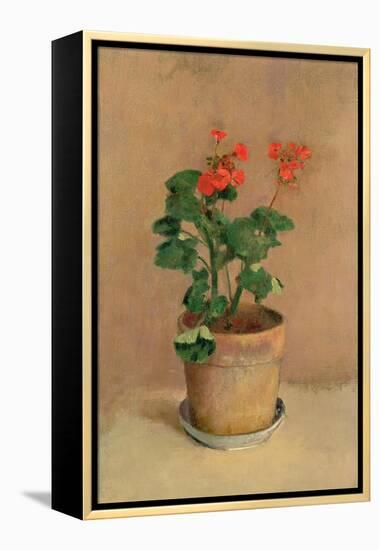 Geraniums in a Pot, c.1905-Odilon Redon-Framed Premier Image Canvas