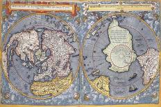North and South Poles, 1593-Gerard De Jode-Framed Giclee Print