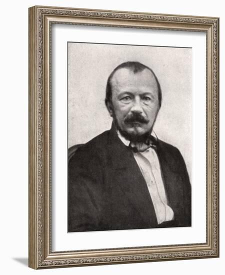 Gerard De Nerval, French Poet, Mid-19th Century-Felix Nadar-Framed Giclee Print