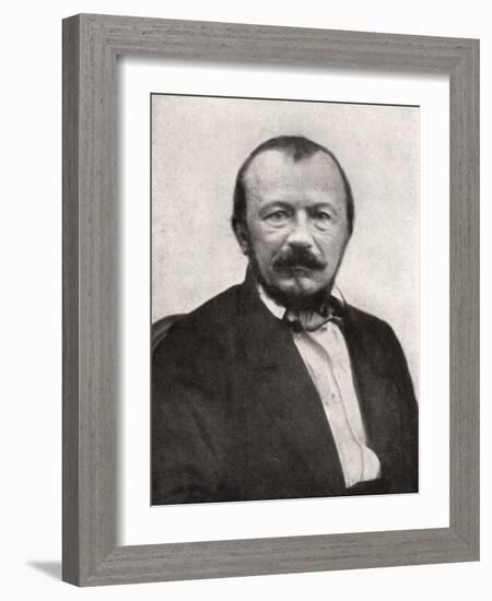 Gerard De Nerval, French Poet, Mid-19th Century-Felix Nadar-Framed Giclee Print