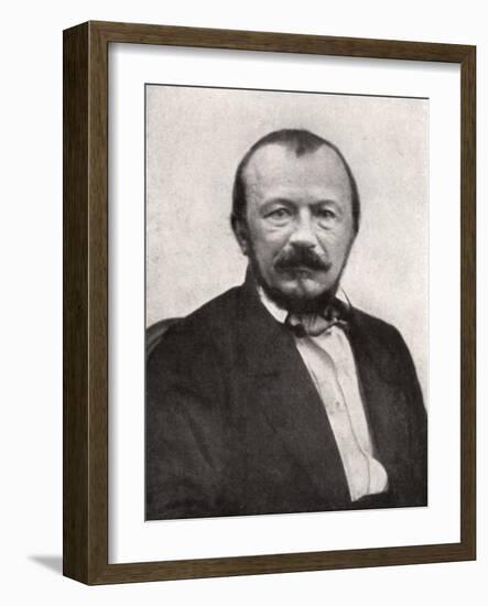 Gerard De Nerval, French Poet, Mid-19th Century-Felix Nadar-Framed Giclee Print