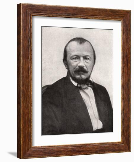 Gerard De Nerval, French Poet, Mid-19th Century-Felix Nadar-Framed Giclee Print