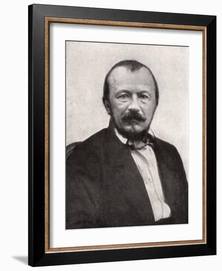 Gerard De Nerval, French Poet, Mid-19th Century-Felix Nadar-Framed Giclee Print