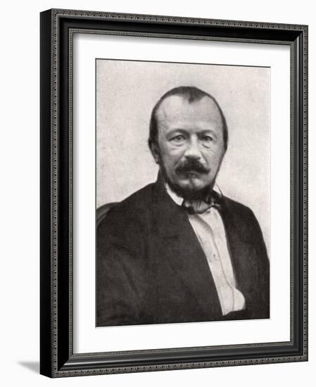 Gerard De Nerval, French Poet, Mid-19th Century-Felix Nadar-Framed Giclee Print