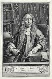 Portrait of the Lutenist and Composer Charles Mouton (C. 1626-171), Ca. 1695-Gerard Edelinck-Giclee Print