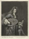 Portrait of the Lutenist and Composer Charles Mouton (C. 1626-171), Ca. 1695-Gerard Edelinck-Giclee Print