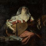 The Lute Player, circa 1620S (Oil on Canvas)-Gerard Seghers-Giclee Print