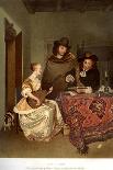 A Woman Playing the Theorbo-Lute and a Cavalier, c.1658-Gerard ter Borch or Terborch-Giclee Print