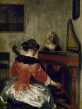 The Apple Peeler, 1660-Gerard ter Borch-Framed Giclee Print