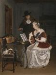 Gesang und Lautenspiel-Gerard ter Borch-Giclee Print