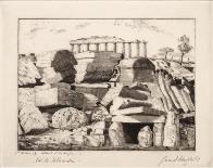 Ruines de Selinente-Gerardiaz-Framed Collectable Print