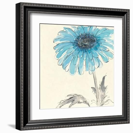 Gerbera Blue II-Chris Paschke-Framed Art Print