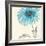 Gerbera Blue II-Chris Paschke-Framed Art Print