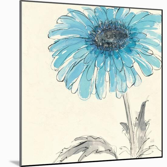 Gerbera Blue II-Chris Paschke-Mounted Art Print