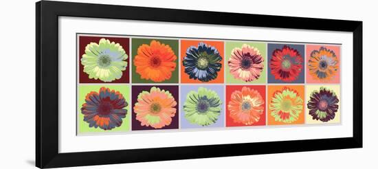 Gerbera Spectrum-null-Framed Art Print