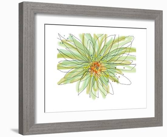 Gerbera-Jan Weiss-Framed Art Print